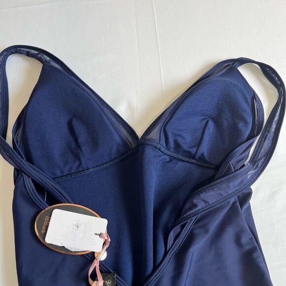 TED BAKER Rubee Mesh-Inset One-Piece Swimsuit New Size 4 (medium) - Picture 11 of 14
